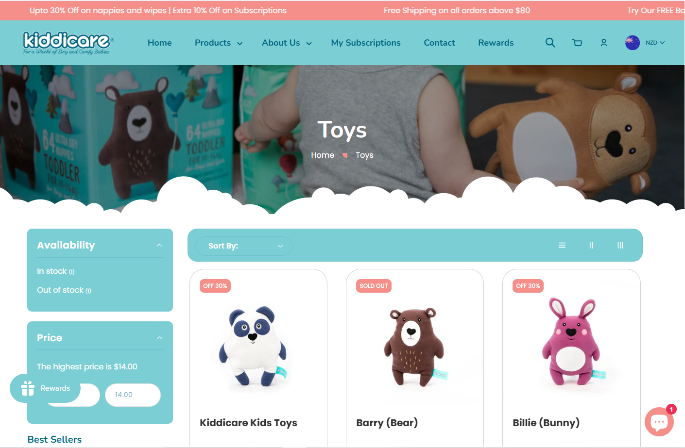 Kiddicare Desktop View 2