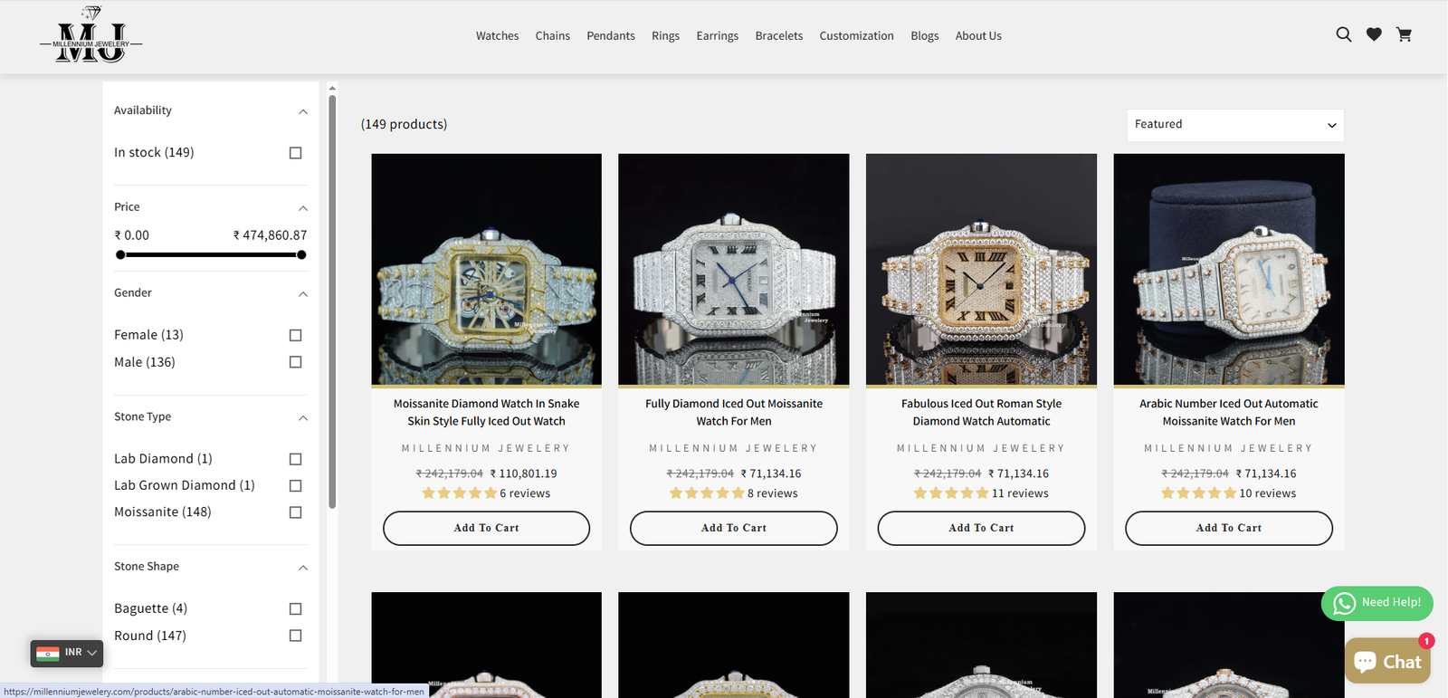 Millennium Jewelery Desktop View 2