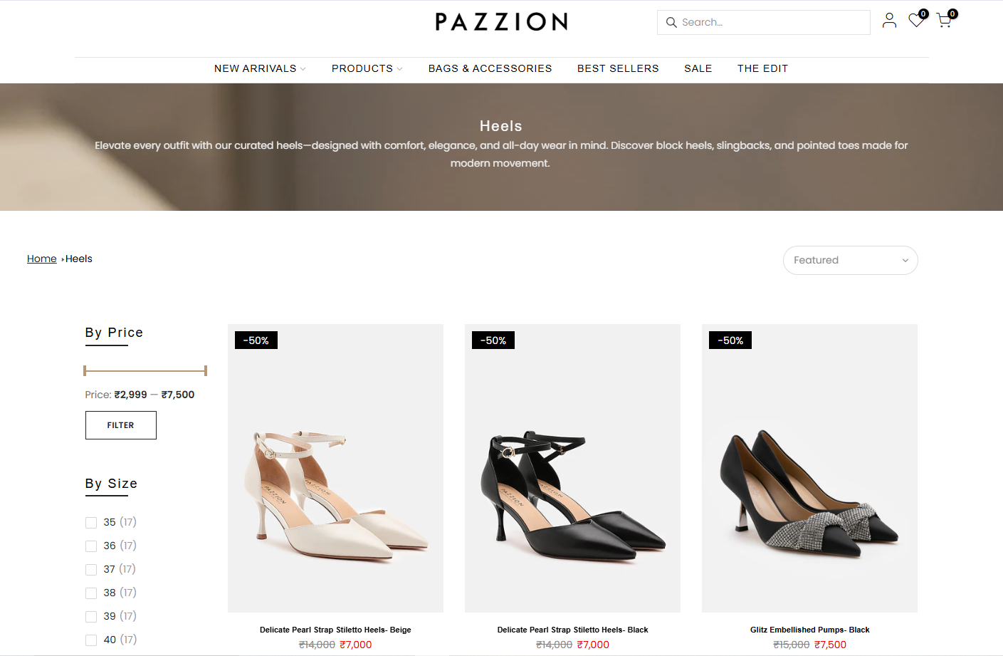 Pazzion India Desktop View 2