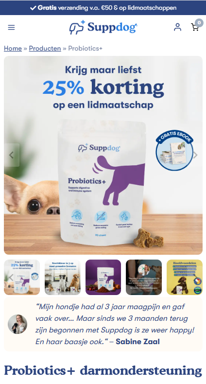 Suppdog Mobile View 3