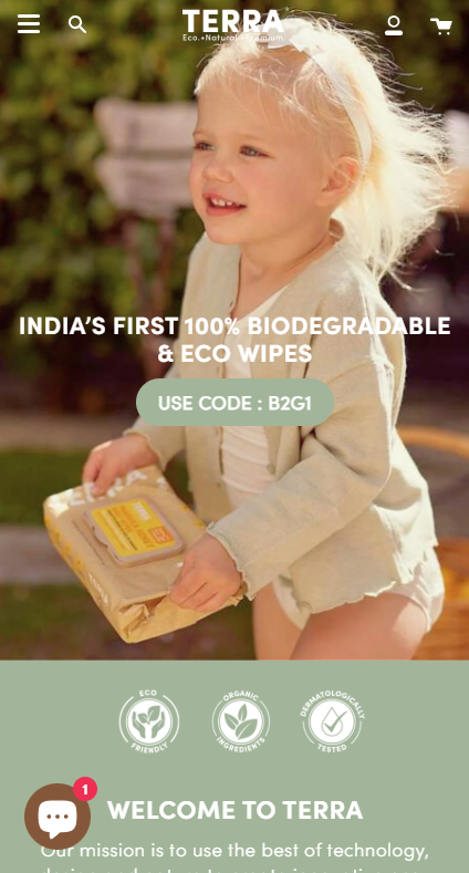 Terra Gentle Mobile View