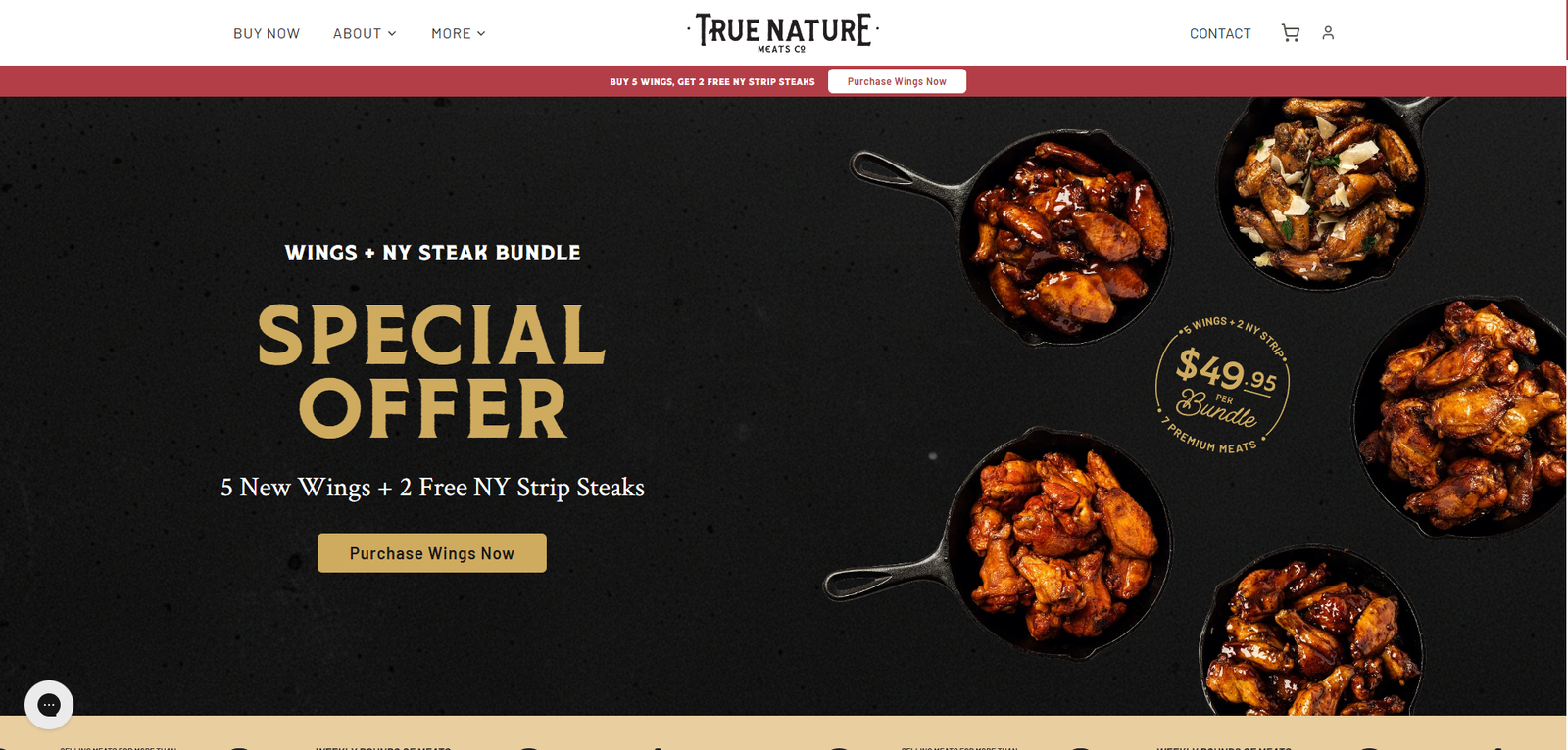 True Nature Meats Desktop View 1