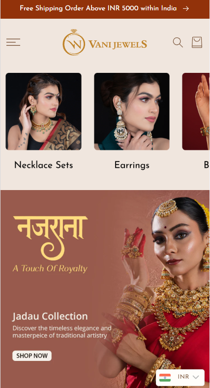 Vani Jewels Mobile View 1