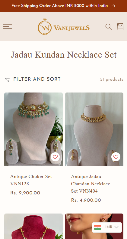 Vani Jewels Mobile View 2