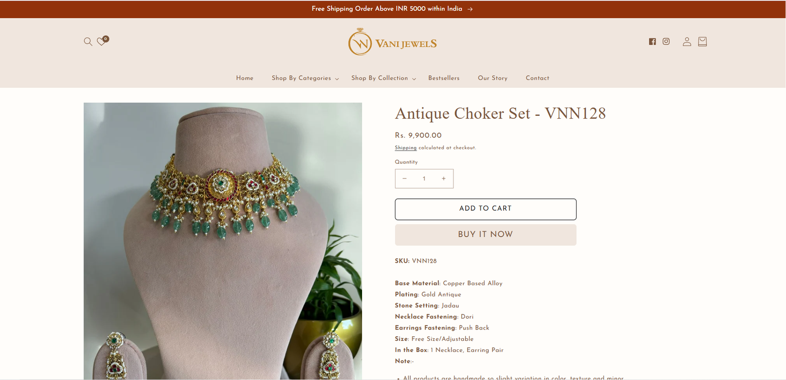 Vani Jewels Desktop View 3